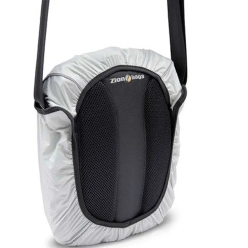 Zion Bags Tract Missionary Messenger Bag Unisex Grey Black Crossbody Rain Cover